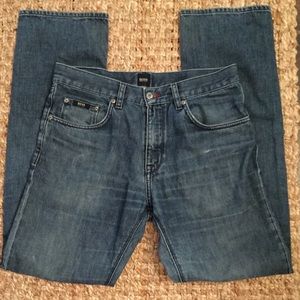 Hugo Boss men’s blue denim jeans sz 32 regular fit